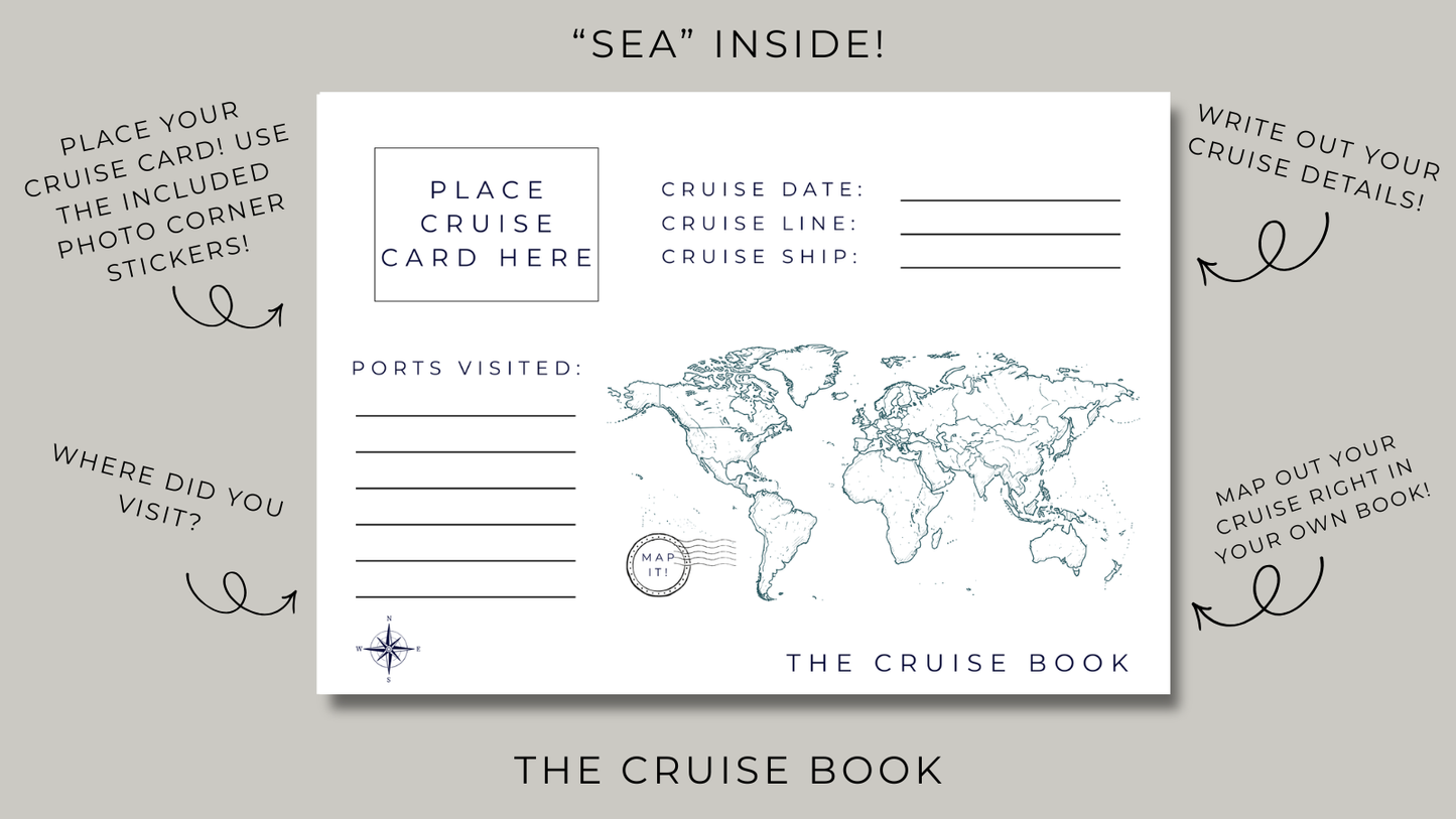 The Cruise Book | The Cruise Travel Book To Document Your Travels | PREORDER